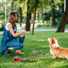 Load image into Gallery viewer, 5-Pieces: Christmas Dog Rope Chew Toys