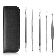 Load image into Gallery viewer, 5-Pieces Set: BlackHead Remover Kit Pimple Comedone Extractor Tool Set