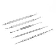 Load image into Gallery viewer, 5-Pieces Set: BlackHead Remover Kit Pimple Comedone Extractor Tool Set