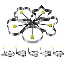 Load image into Gallery viewer, 5-Pieces Set: Fried Egg Mold Pancake Rings Shaped