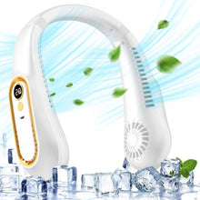 Load image into Gallery viewer, 5 Speeds Adjustable USB Rechargeable Battery Powered Personal Neck Fan