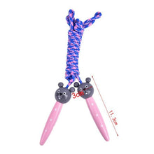 Load image into Gallery viewer, 5 Styles Kids Jump Ropes Wood Handle Sport Bodybuilding Fitness Lovely Skipping Ropes Wood Handle Children Adjustable Cotton Skipping Rope With Wooden Handle For Boys And Girls