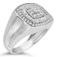 Load image into Gallery viewer, 14K White Gold Men's 1 CTTW Diamond Band Ring