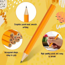 Load image into Gallery viewer, 50-Pieces: 3.5" Hexagonal Golf Pencils - HB Yellow, Pre-Sharpened