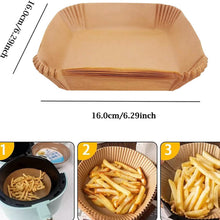 Load image into Gallery viewer, 50-Pieces: Air Fryer Disposable Paper Liners