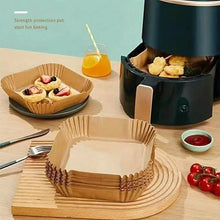 Load image into Gallery viewer, 50-Pieces: Disposable Paper Liners For Air Fryer Suitable For 2 - 8 Quarts