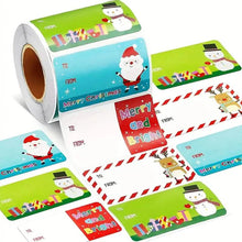 Load image into Gallery viewer, 500-Pieces/Roll: Self Adhesive Tags Christmas Tags