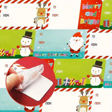 Load image into Gallery viewer, 500-Pieces/Roll: Self Adhesive Tags Christmas Tags