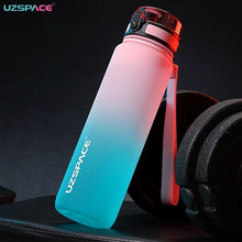 Load image into Gallery viewer, 500/1000ml Sport Water Bottle BPA Free With Bounce Lid Time Marker Leak-proof Frosted Plastic Cup for Outdoor Fitness Gym Motivational Sports Water Bottle with Time Marker Leakproof Drinking Bottle for Fitness Gym Outdoor Cycling Running Hiking