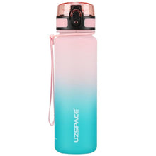 Load image into Gallery viewer, 500/1000ml Sport Water Bottle BPA Free With Bounce Lid Time Marker Leak-proof Frosted Plastic Cup for Outdoor Fitness Gym Motivational Sports Water Bottle with Time Marker Leakproof Drinking Bottle for Fitness Gym Outdoor Cycling Running Hiking