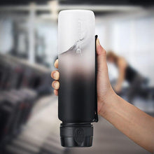Load image into Gallery viewer, 500/1000ml Sport Water Bottle BPA Free With Bounce Lid Time Marker Leak-proof Frosted Plastic Cup for Outdoor Fitness Gym Motivational Sports Water Bottle with Time Marker Leakproof Drinking Bottle for Fitness Gym Outdoor Cycling Running Hiking