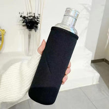 Load image into Gallery viewer, 500ml Glass Water Bottle with Time Marker Transparent Milk Cup Outdoor Sports Portable Leakproof Drink Bottle with Cup Sets Water Bottle Leak-proof Time Scale Print Transparent High Bottle for Office Water Bottle