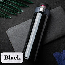 Load image into Gallery viewer, 500ML Stainless Steel Bouncing Cover Vacuum Flask Thermos Cup Coffee Tea Milk Bottle vacuum flask 500ml Stainless Steel Water Bottle Leak-Proof Bounce Cover Home Office Water Bottle