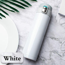 Load image into Gallery viewer, 500ML Stainless Steel Bouncing Cover Vacuum Flask Thermos Cup Coffee Tea Milk Bottle vacuum flask 500ml Stainless Steel Water Bottle Leak-Proof Bounce Cover Home Office Water Bottle