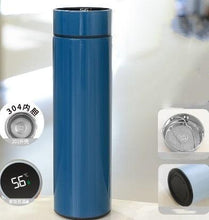 Load image into Gallery viewer, 500ml Stainless Steel Intelligent Insulation Water Bottle Vacuum Bottle Insulation Touch Intelligent Temperature Display Intelligent Touch Display Temperature 304 Stainless Steel Thermos Water Bottle