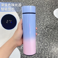 Load image into Gallery viewer, 500ml Stainless Steel Intelligent Insulation Water Bottle Vacuum Bottle Insulation Touch Intelligent Temperature Display Intelligent Touch Display Temperature 304 Stainless Steel Thermos Water Bottle