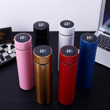 Load image into Gallery viewer, 500ml Stainless Steel Intelligent Insulation Water Bottle Vacuum Bottle Insulation Touch Intelligent Temperature Display Intelligent Touch Display Temperature 304 Stainless Steel Thermos Water Bottle