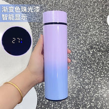 Load image into Gallery viewer, 500ml Stainless Steel Intelligent Insulation Water Bottle Vacuum Bottle Insulation Touch Intelligent Temperature Display Intelligent Touch Display Temperature 304 Stainless Steel Thermos Water Bottle