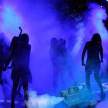 Load image into Gallery viewer, 500W Fog Machine 2000CFM Colorful Smoke Machine with 8-Pieces LEDs 5 Lighting Effects 3-Level Brightness