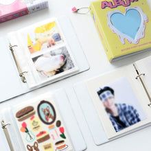 Load image into Gallery viewer, 50/100 Pockets Photo Album Hollow Heart Mini Photocard Holder 4/6 Inches Card Binder & Stickers Storage Business Card Bag Polaroid Book Album Gifts For Valentines Day