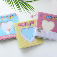 Load image into Gallery viewer, 50/100 Pockets Photo Album Hollow Heart Mini Photocard Holder 4/6 Inches Card Binder & Stickers Storage Business Card Bag Polaroid Book Album Gifts For Valentines Day