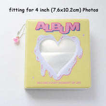 Load image into Gallery viewer, 50/100 Pockets Photo Album Hollow Heart Mini Photocard Holder 4/6 Inches Card Binder & Stickers Storage Business Card Bag Polaroid Book Album Gifts For Valentines Day