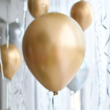 Load image into Gallery viewer, 50/100pcs Metallic Latex 5/10/12 Inch Gold Silver Chrome Birthday Balloons With Accessories For Christmas And Party Decorations Wedding Decorations