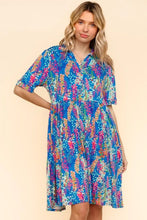 Load image into Gallery viewer, Johnny Collar Babydoll Dress with Side Pockets β Babydoll Dress, Johnny Collar Dress, Pocketed Dress, Button Down Dress, Relaxed Fit Dress