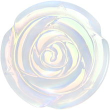 Load image into Gallery viewer, 38mm Opalite Natural Stone Rose Flower Double Flare Saddle Plug
