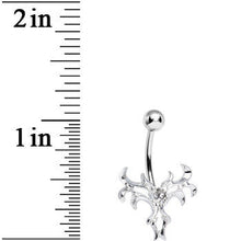 Load image into Gallery viewer, Crystalline Gem Exotic Leaves Belly Ring