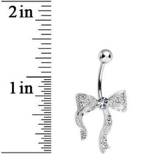 Load image into Gallery viewer, Crystalline Gem Bewitching Bow Belly Ring