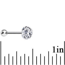 Load image into Gallery viewer, 16G Clear Ferido Crystal Tragus Cartilage Earring 5mm Top