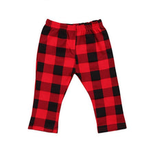 Load image into Gallery viewer, Modern Girls Red Pants For Newborn and Kids In Cute Baby Clothes Trousers Style Plaid Pants for Girls