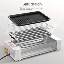 Load image into Gallery viewer, 4-in-1 Multifunctional Sausage Grill – Non-Stick, Adjustable Temp, Removable Pan, Kitchen & Dorm Use
