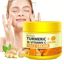 Load image into Gallery viewer, 50g/1.75 Oz Turmeric + Vitamin C Face Cream with Hyaluronic Acid