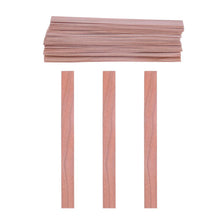 Load image into Gallery viewer, 50Pcs Candle Wood Wick for Candles Smokeless Wooden Wicks for Candle Making Crackling Wood Wick for DIY Candles Soy or Palm Wax Form for Candle Making Supplies Wood Wicks