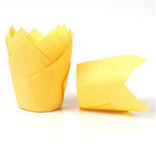 Load image into Gallery viewer, 50pcs Newspaper Style Cupcake Liner Baking Cup For Wedding Party Muffin Cupcake Paper Cup Oilproof Cake Wrapper Cupcake Baking Cups Muffin Baking Liners Holders Cupcake Wrapper Brown White Bright Nature Color