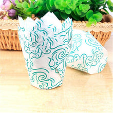 Load image into Gallery viewer, 50pcs Newspaper Style Cupcake Liner Baking Cup For Wedding Party Muffin Cupcake Paper Cup Oilproof Cake Wrapper Cupcake Baking Cups Muffin Baking Liners Holders Cupcake Wrapper Brown White Bright Nature Color