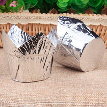 Load image into Gallery viewer, 50pcs Newspaper Style Cupcake Liner Baking Cup For Wedding Party Muffin Cupcake Paper Cup Oilproof Cake Wrapper Cupcake Baking Cups Muffin Baking Liners Holders Cupcake Wrapper Brown White Bright Nature Color