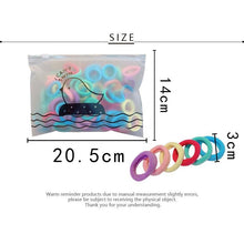 Load image into Gallery viewer, 50PCS/Set 3 CM Ring Elastic Hair Bands For Girls Rubber Bands Ponytail Holder Scrunchies Soft Fashion Hair Styling Accessories Ponytail Holders For Women