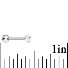 Load image into Gallery viewer, 3mm Clear Cubic Zirconia Round Tragus Cartilage Earring