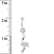 Load image into Gallery viewer, Crystalline Gem Ready to Party Flamingo Dangle Belly Ring