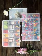 Load image into Gallery viewer, Clear Plastic Organizer Box with Dividers for Tools