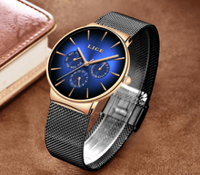 Load image into Gallery viewer, Men's Elegant Watch With Stainless Steel Straps And Chronometers For Day And Date Display Unique Design Perfect Gift For Man And Women