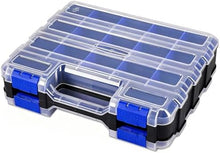 Load image into Gallery viewer, Double Side Tools Box Organizer with Removable Dividers