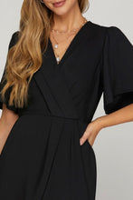 Load image into Gallery viewer, New Ruffled Surplice Short Flutter Sleeve Mini Dress For Women – Elegant, Playful and Feminine Surplice Mini Dress with Flutter Sleeves
