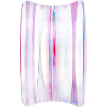 Load image into Gallery viewer, 20mm Acrylic Pink Multicolored Flower Power Saddle Plug
