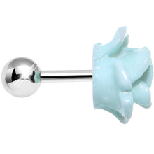 Load image into Gallery viewer, 16G Mint Green Courtship Rose Cartilage Tragus Earring