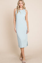 Load image into Gallery viewer, Ribbed Knit Sleeveless Midi Dress For Women โ Simple, Casual, Elegant, Versatile and Chic Midi Dress with Ribbed Texture for Every Occasion