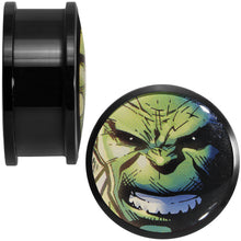 Load image into Gallery viewer, 1 inch Licensed The Incredible Hulk Acrylic Screw Fit Plugs Set